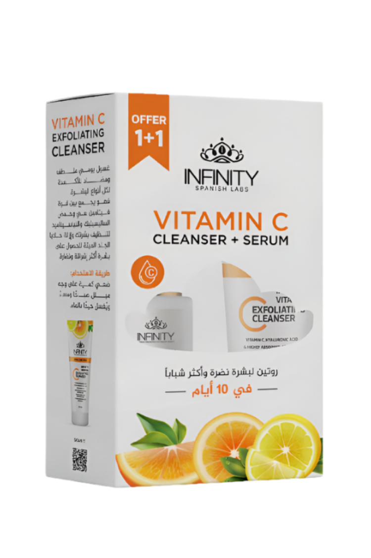 vcc_758x.progressive.png انفينيتي غسول فيتامين سي المقشر للوجه + انفينتى سيروم فيتامين سي (15%) بالهيالورونيك اسيد و الكولاجين - Infinity - Image 1