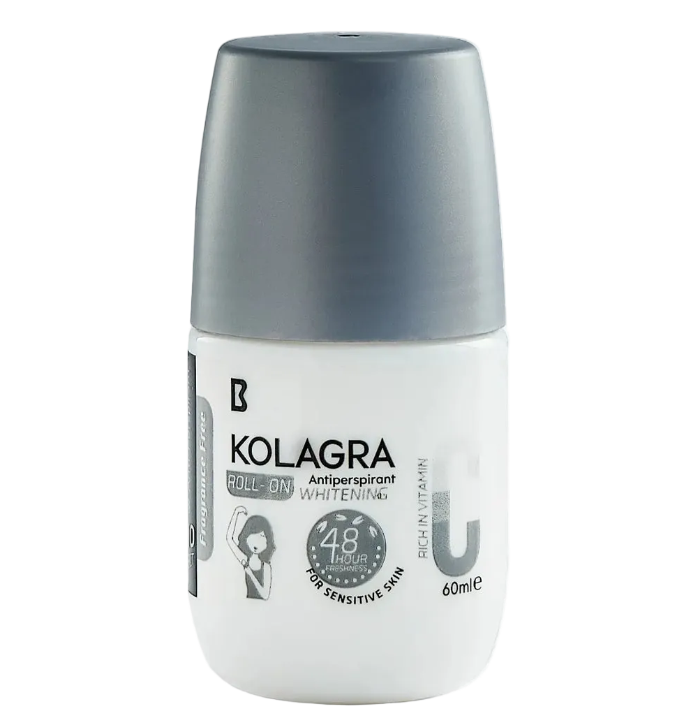 Rollonfregrancefree.png كولاجرا رول اون بدون عطر لتفتيح الابط والحماية من التعرق للبشرة الحساسة 60 مل - Kolagra - Image 1